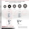 Service Caster 3.5 Inch Phenolic Wheel Swivel 3/4 Inch Square Stem Caster Set with Brake SCC SCC-SQ20S3514-PHS-TLB-34-4 - alternate 4
